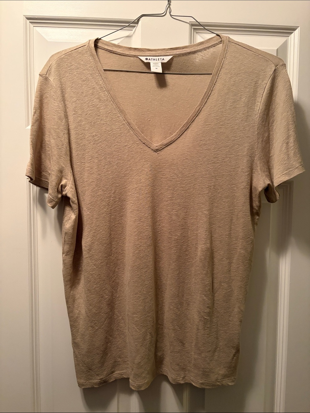 Athleta linen t-shirt size medium